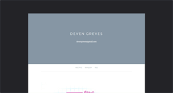 Desktop Screenshot of devengreves.com