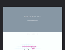 Tablet Screenshot of devengreves.com
